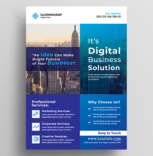 Best Digital Business Solution Flyer Design