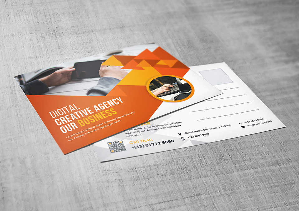 Creative Digital Agency Post Card Designer