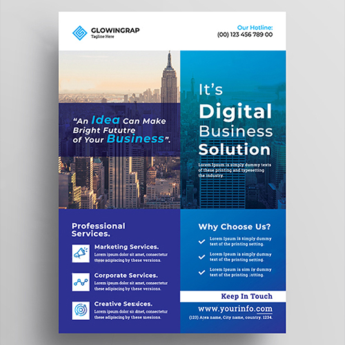 Best Digital Business Solution flyer design