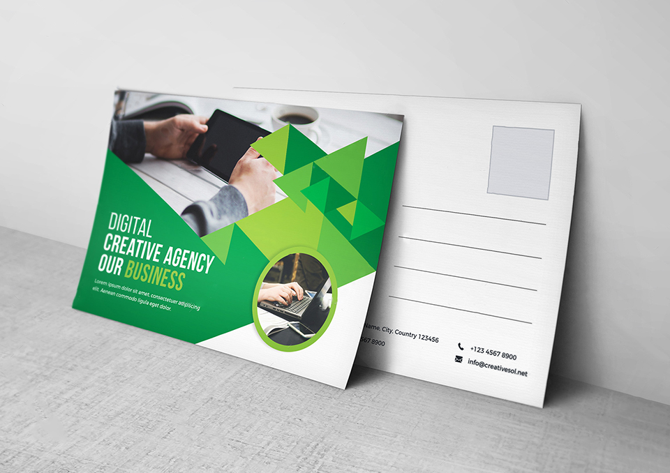 Professional Digital Agency Post Card Design Service